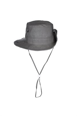  Fonem Unisex Yanları Çıtçıtlı Katlanabilen %100 Pamuk Safari Şapka Fo 7069 Haki