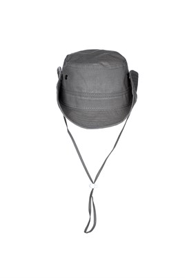  Fonem Unisex Yanları Çıtçıtlı Katlanabilen %100 Pamuk Safari Şapka Fo 7069 Haki